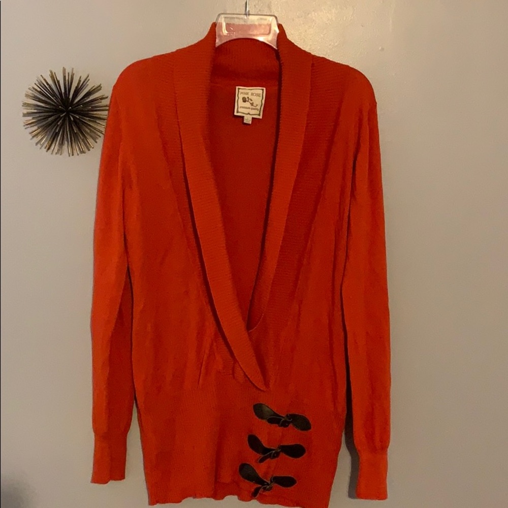 Pink Rose long sweater, size L